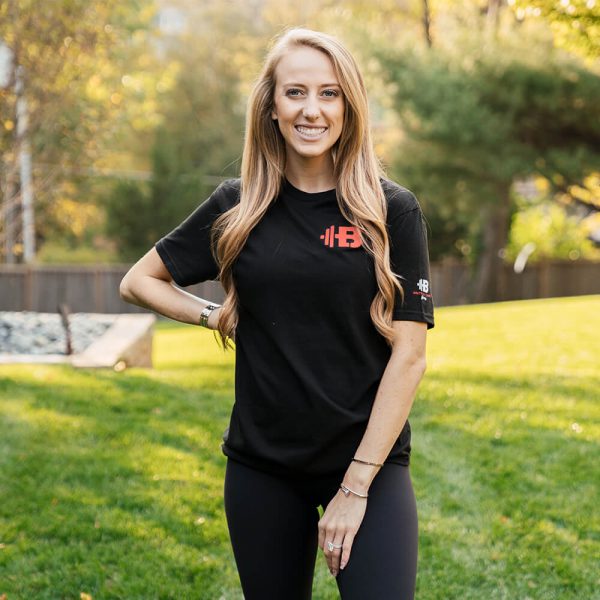 Brittany Lynne Fitness Black T-Shirt from the front
